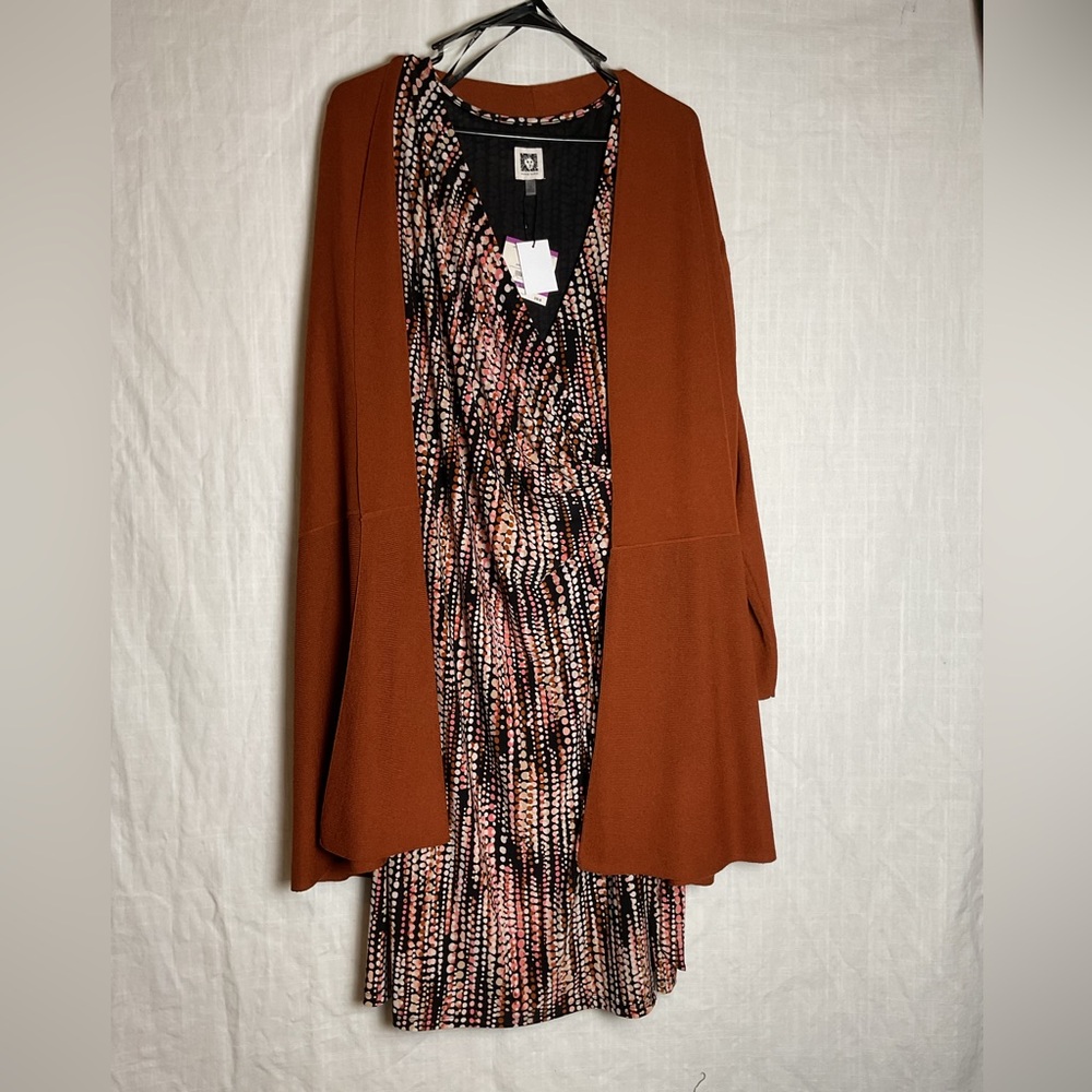 Anne Klein Woman Dress WITH Cardigan